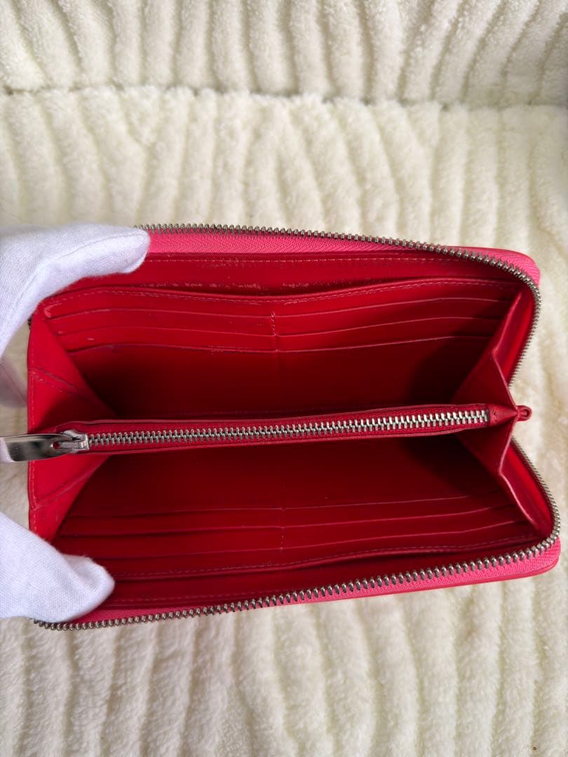 ✨️美品✨️ルブタン 長財布 パネトーネ ラウンドジップ マルチカラー ピンク