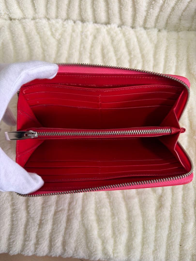 ✨️美品✨️ルブタン 長財布 パネトーネ ラウンドジップ マルチカラー ピンク