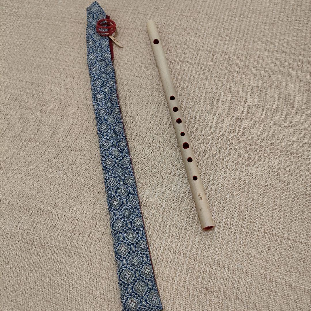 【匿名配送】篠笛　楽遂　ドレミ調　八笨調子 (C調) 姿仕上げ　笛袋　こはぜ付き