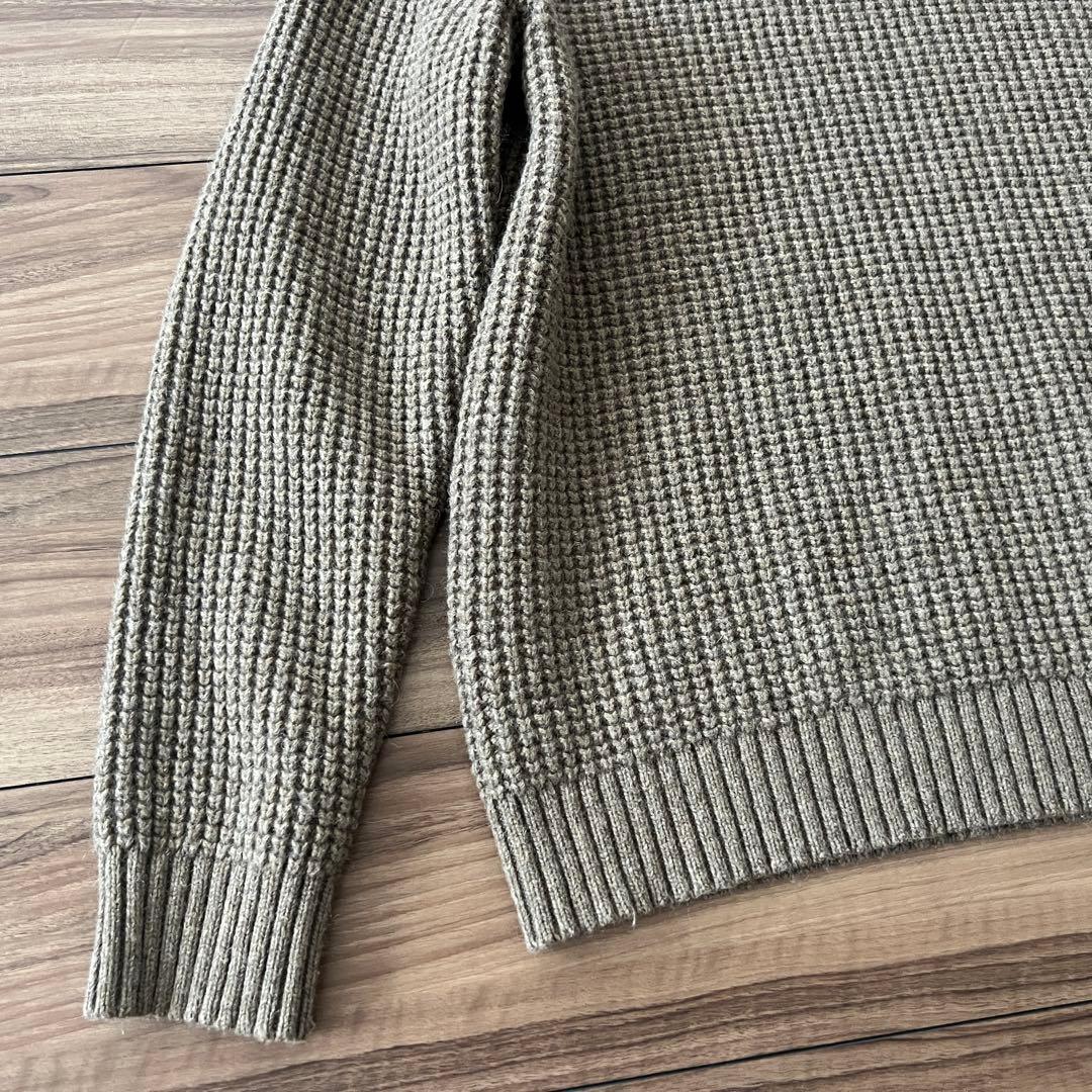 【希少・美品】パタゴニア クルーネック ウールセーター L ワッフル ニット