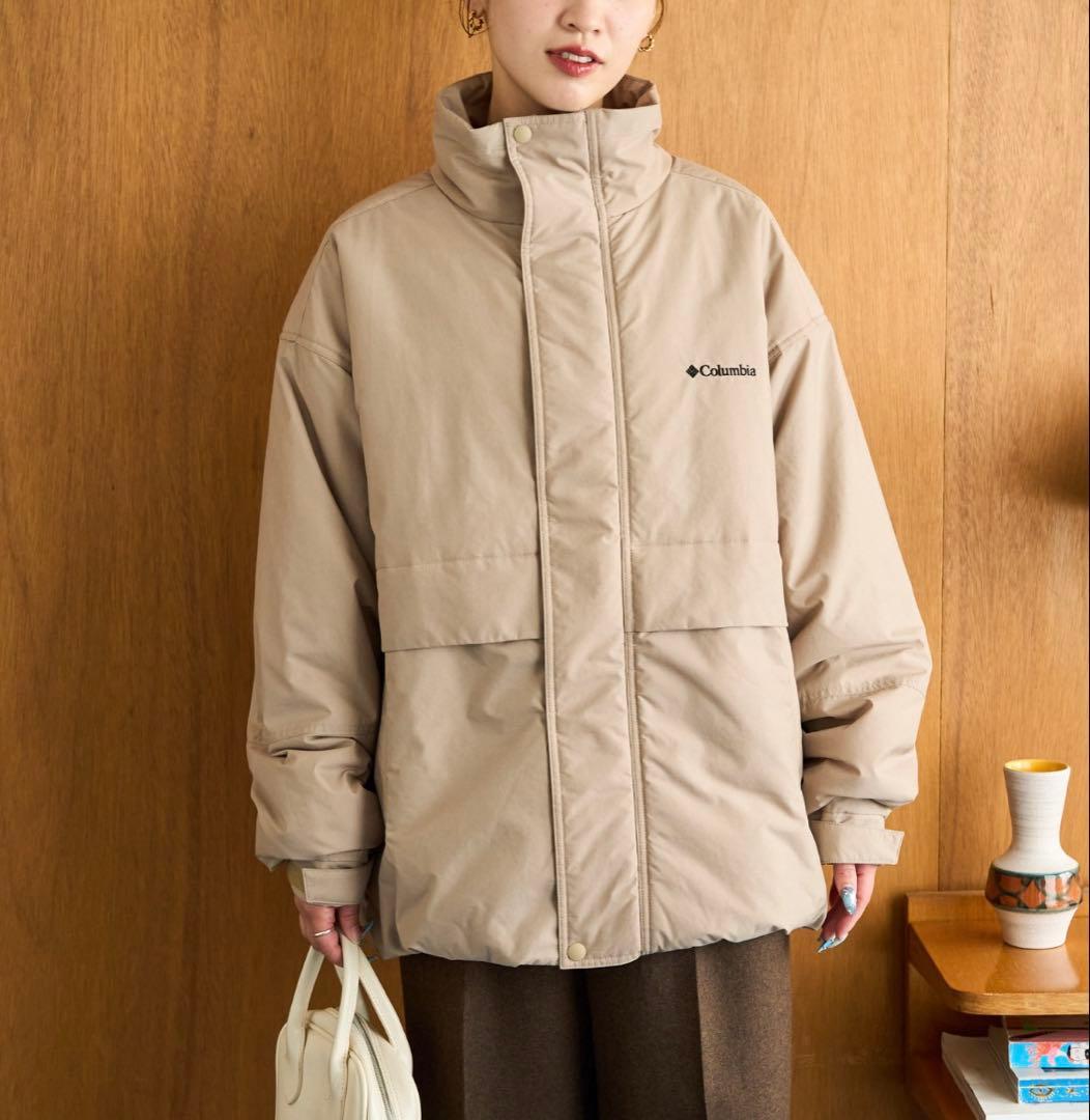 Columbia 別注W INSULATED JACKET ベージュ