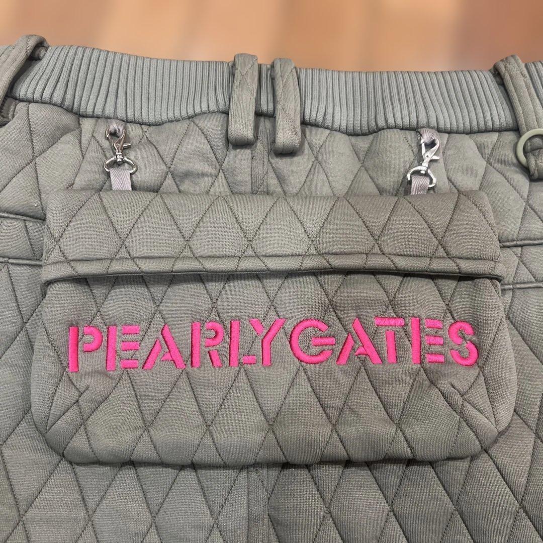 パーリーゲイツ　キルテイングスカート　カーキ