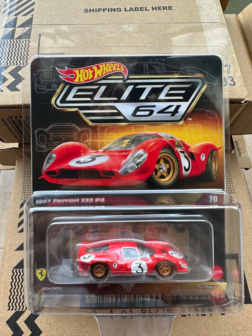 ミニカー Hot Wheels 1967 Ferrari 330 P4 ELITE 64
