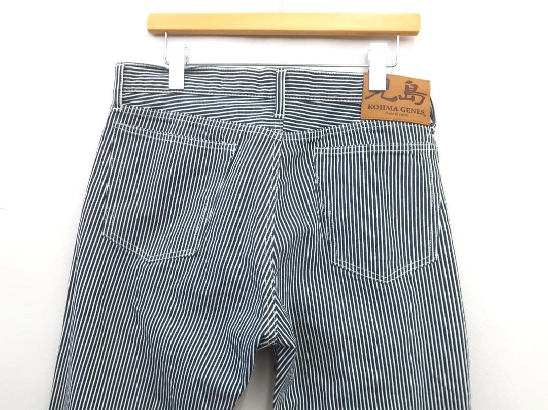 3402 美品 児島ジーンズ ヒッコリー ストレートパンツ【G】.