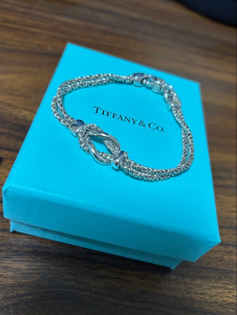ティファニー ダブルロープ ノット ブレスレット Ag925