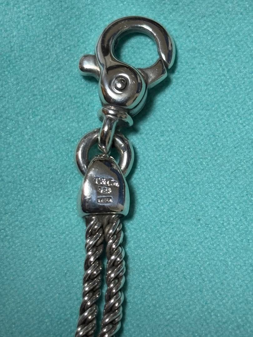 ティファニー ダブルロープ ノット ブレスレット Ag925