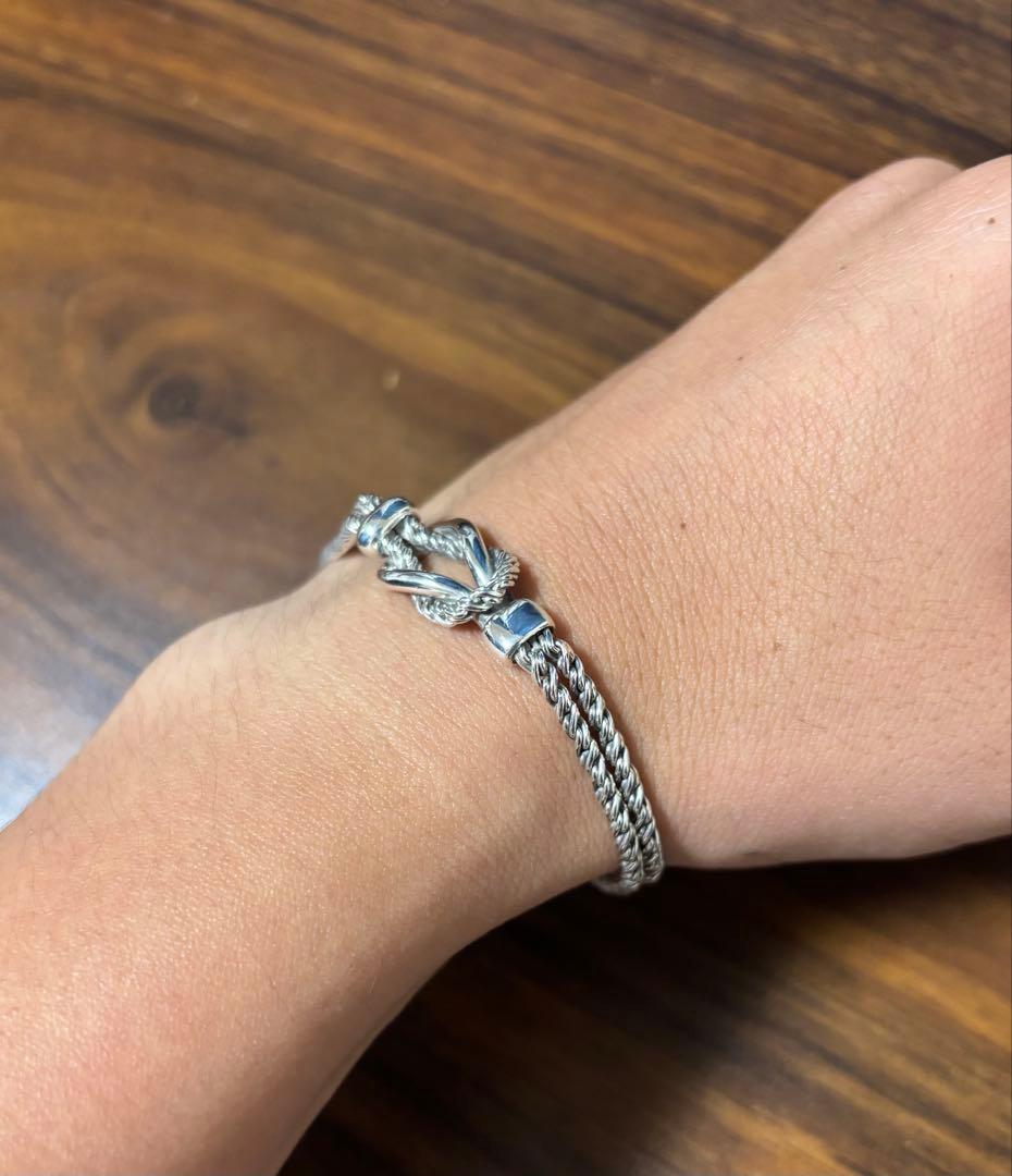 ティファニー ダブルロープ ノット ブレスレット Ag925