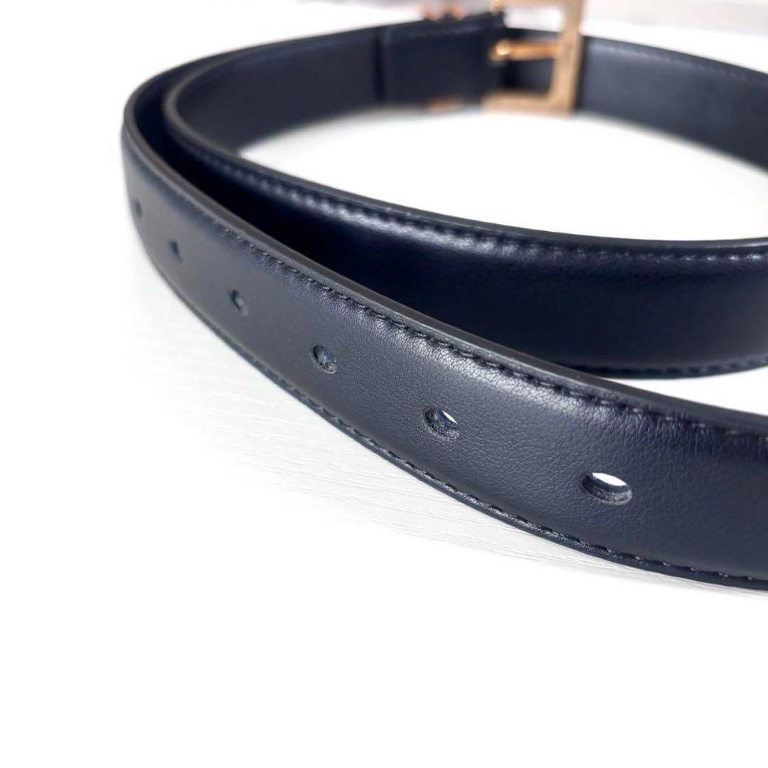 YSL ゴールド ロゴ ベルト レザー