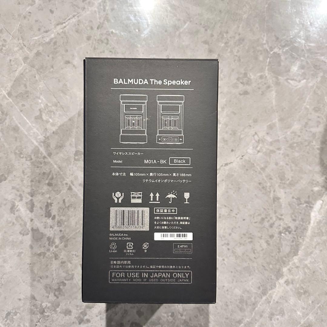 ほぼ新品★バルミューダ スピーカー ワイヤレススピーカー M01A-BKブラック