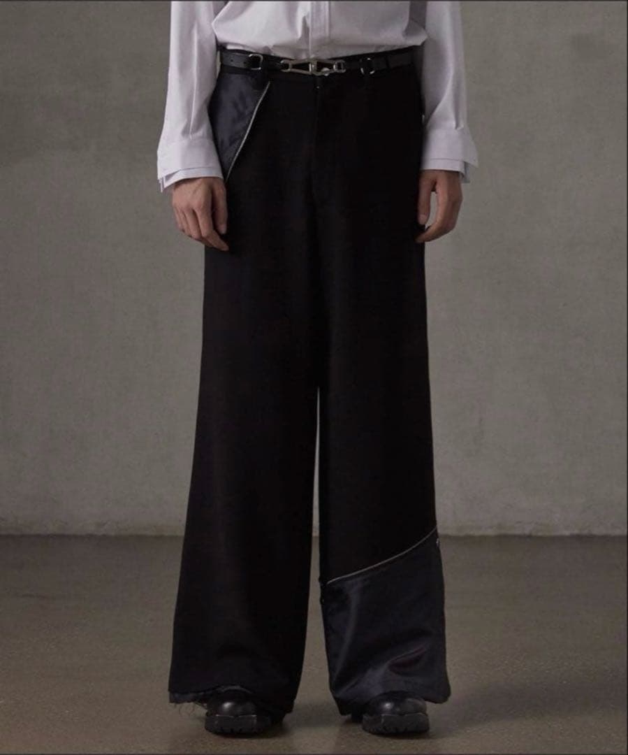 【GRANCY】 リバース レイヤードデザイン スラックスM