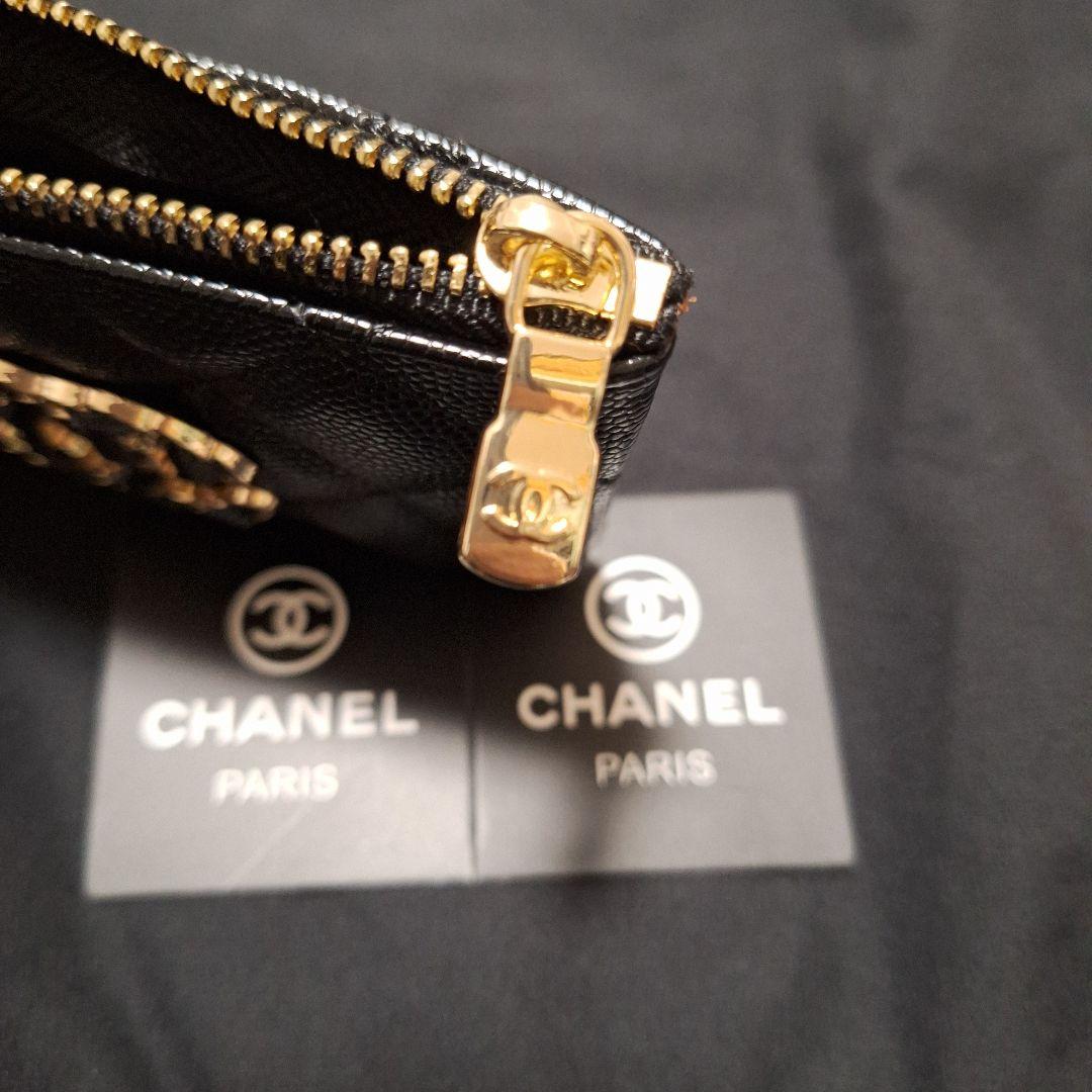 新品❣️シャネル ノベルティ ケース ブラックチェーンロゴ 激かわ♡