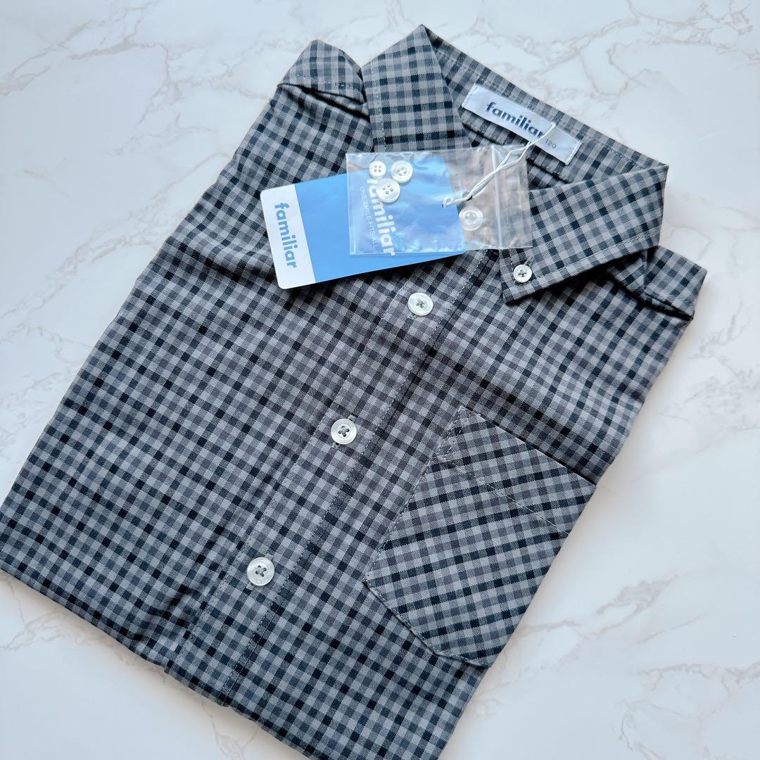 新品未使用　ファミリア　長袖シャツ　120cm