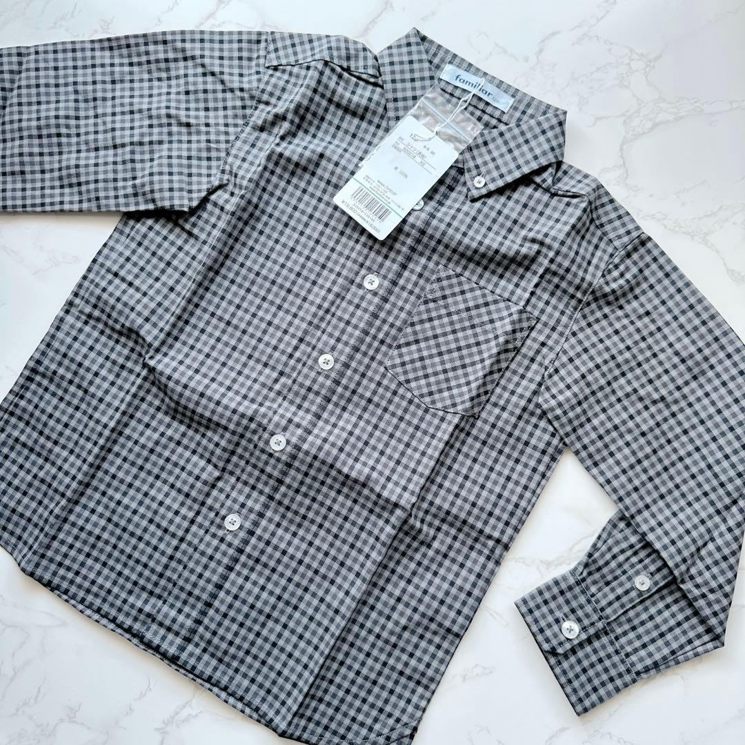 新品未使用　ファミリア　長袖シャツ　120cm