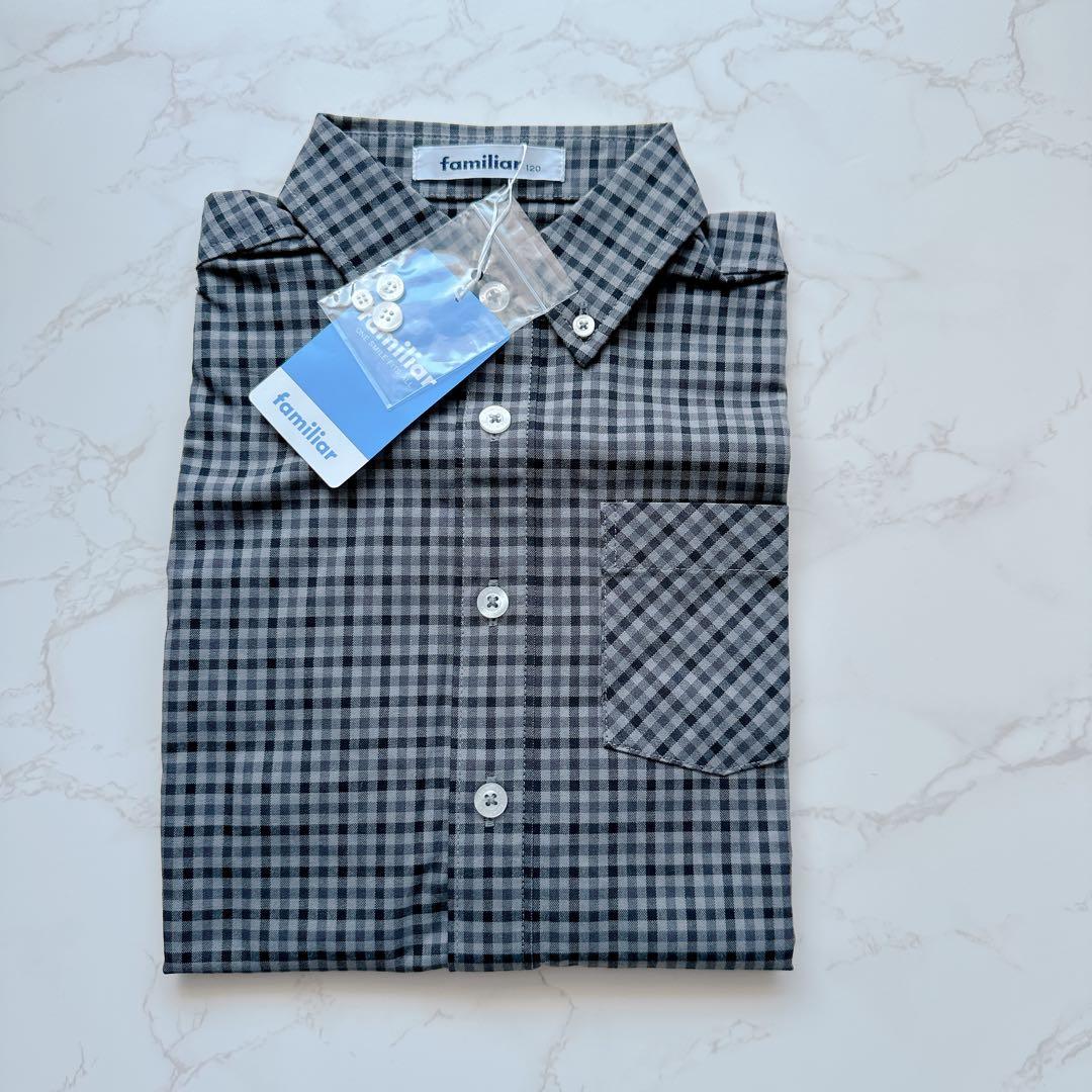 新品未使用　ファミリア　長袖シャツ　120cm