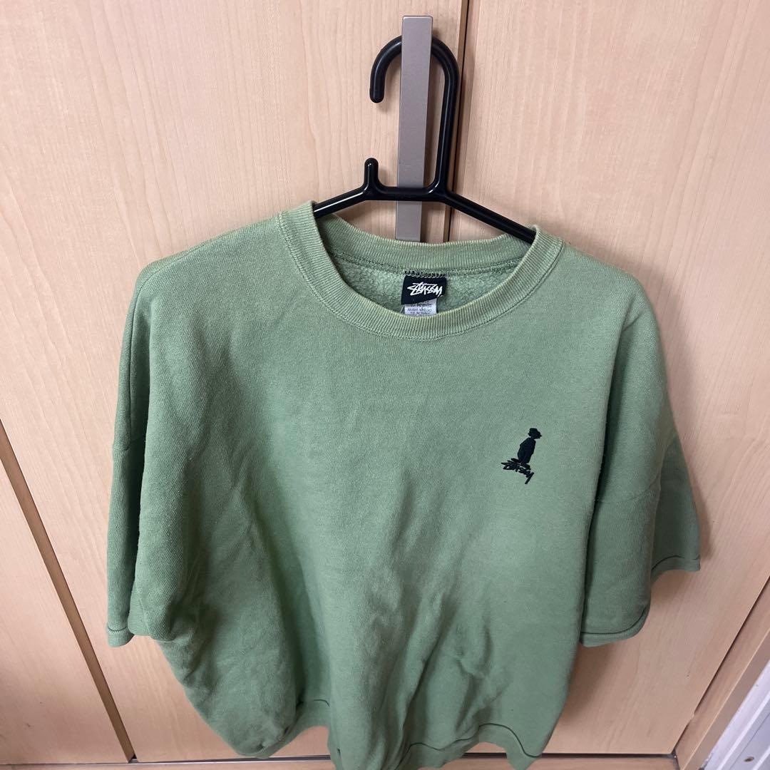 old stussy スウェット　半袖　古着
