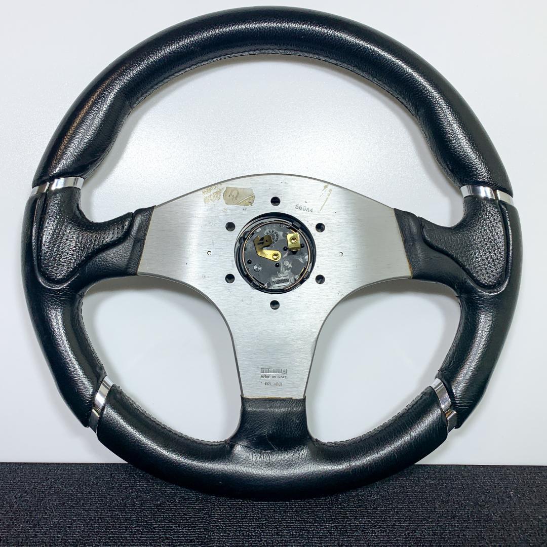 モモ ミレニアム M-15 ブラックレザー 希少 ホーンボタン・ネジ付