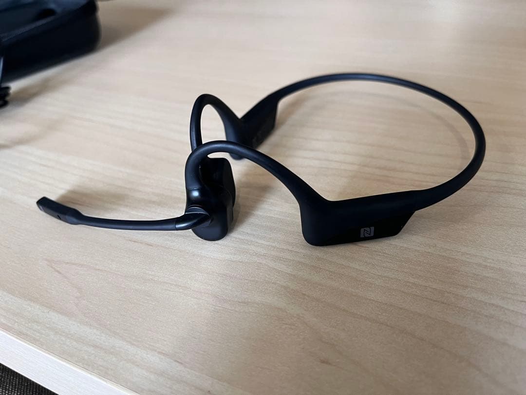 【美品6/19値下】　shokz OpenComm 骨伝導ヘッドセット ブラック