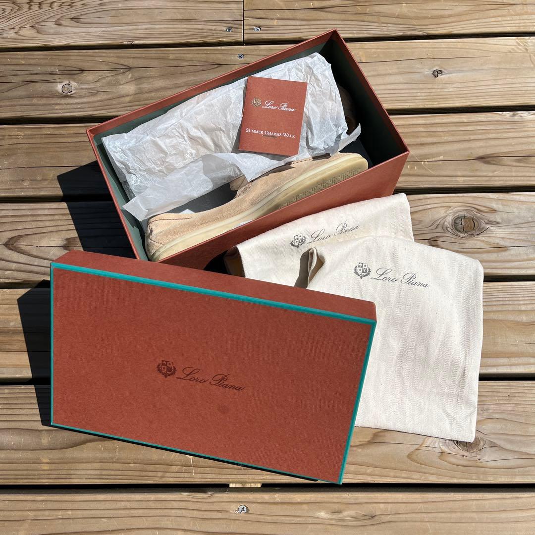 ロロピアーナ　サマー・チャーム・ウォーク・モカシン　ベージュ