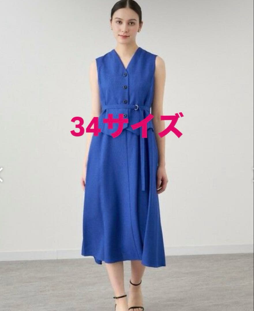 リネン調オックスジレスタイルワンピース