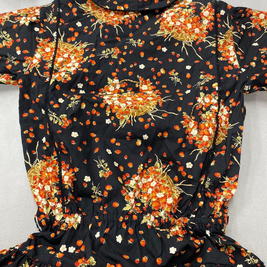 T669◯ PINKHOUSE ピンクハウス いちご柄 ワンピース