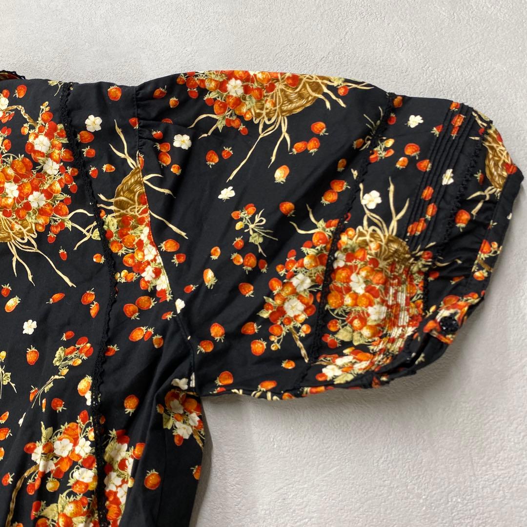 T669◯ PINKHOUSE ピンクハウス いちご柄 ワンピース