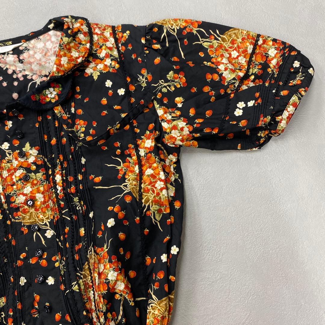 T669◯ PINKHOUSE ピンクハウス いちご柄 ワンピース