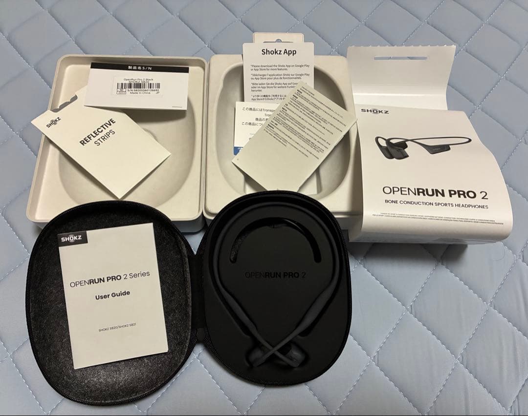 新品同様　Shokz OpenRun Pro 2 骨伝導イヤホン