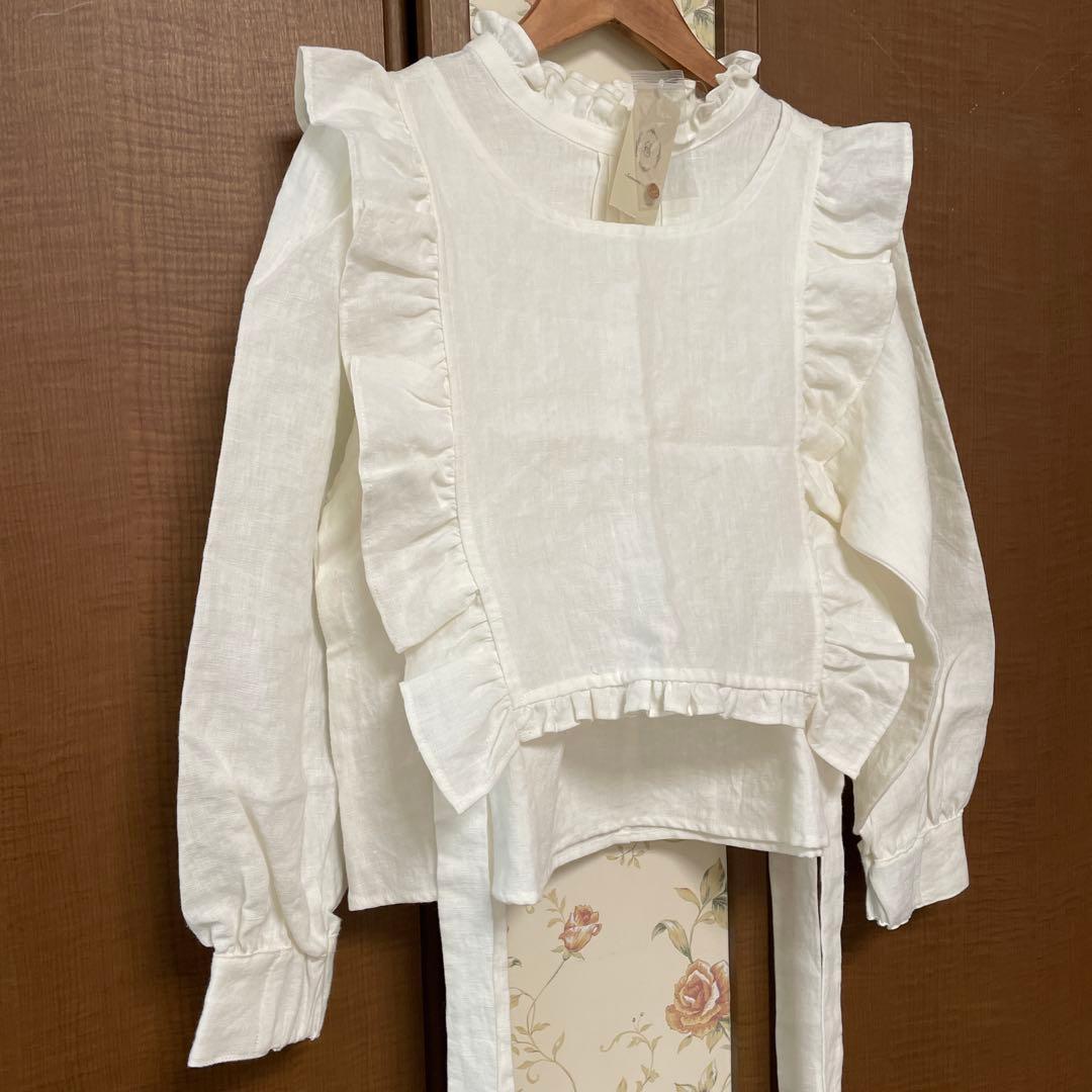 ANESAN新品サマンサモスモス立川限定　ベスト付きブラウス　オフ