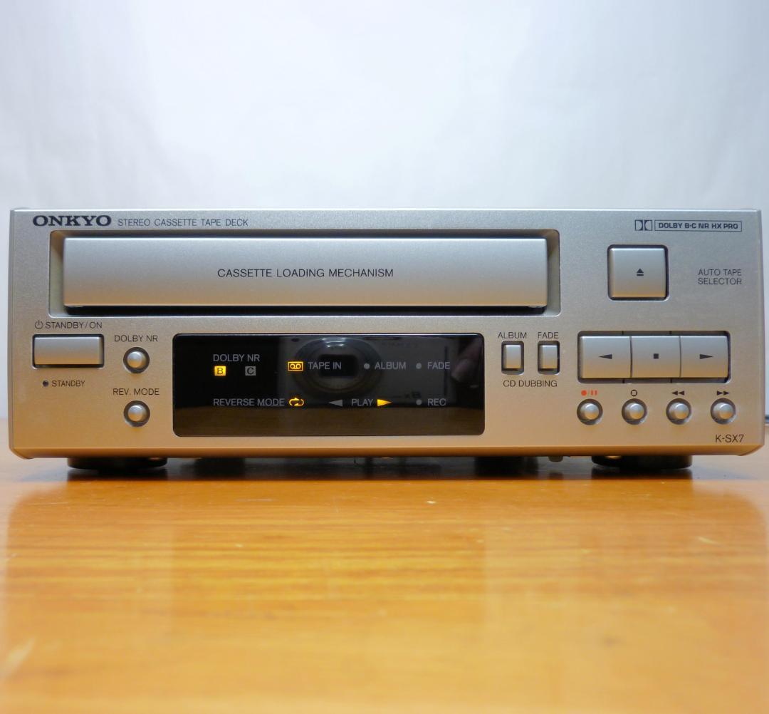ONKYO オンキョー K-SX7 オートリバースカセットデッキ プレーヤー
