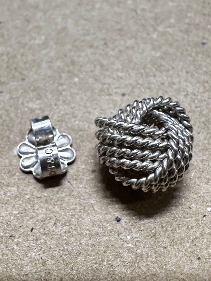 美品 TIFFANY＆Co ティファニー サマセット SV925 片耳のみピアス