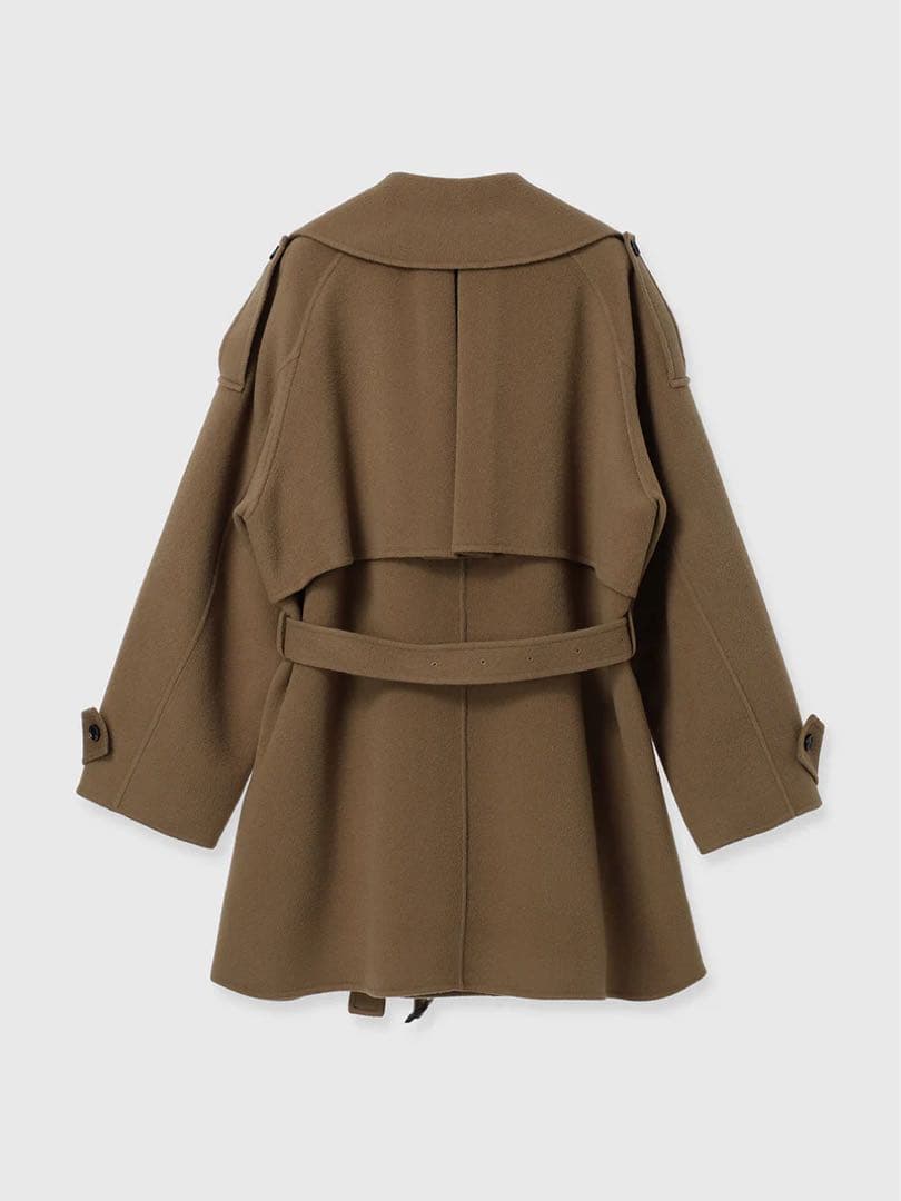 新品未使用 anuans リバーウールミドルトレンチコート　キャメル