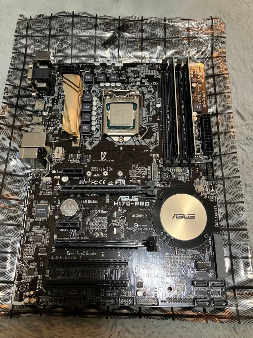 ASUS H170-PRO CPU、メモリセット品