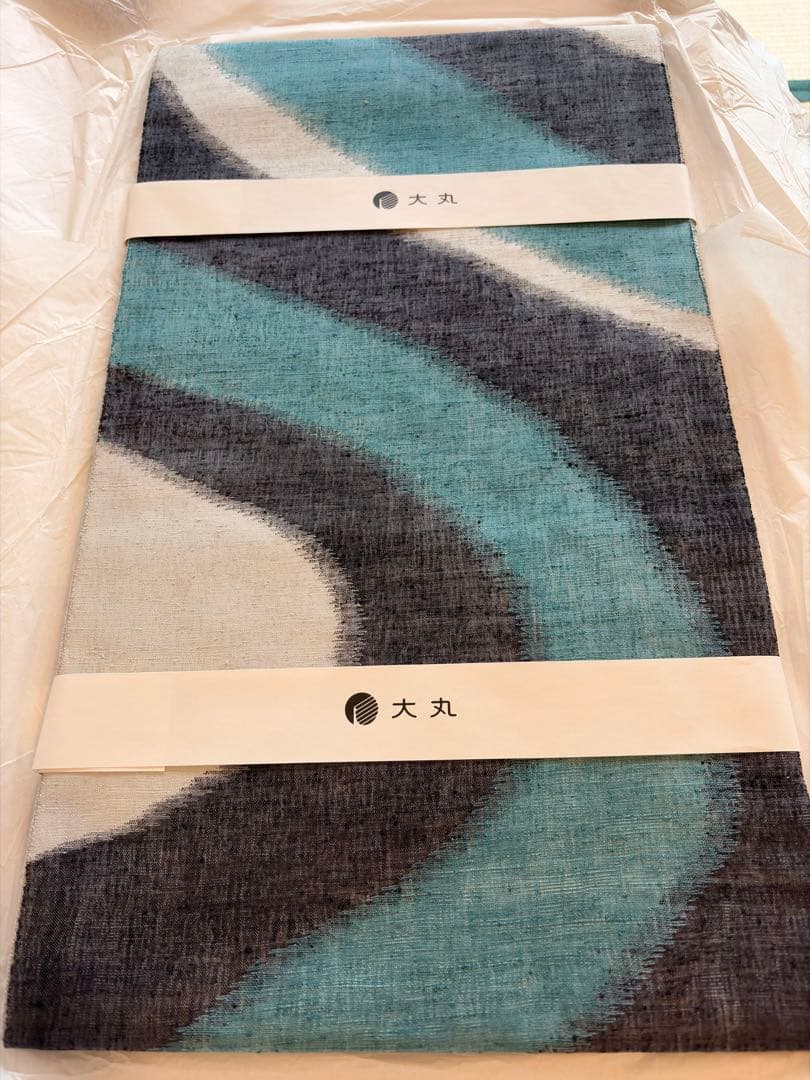 【新品】モダンなすくい織　袋帯　ブルー　絹　通年OK
