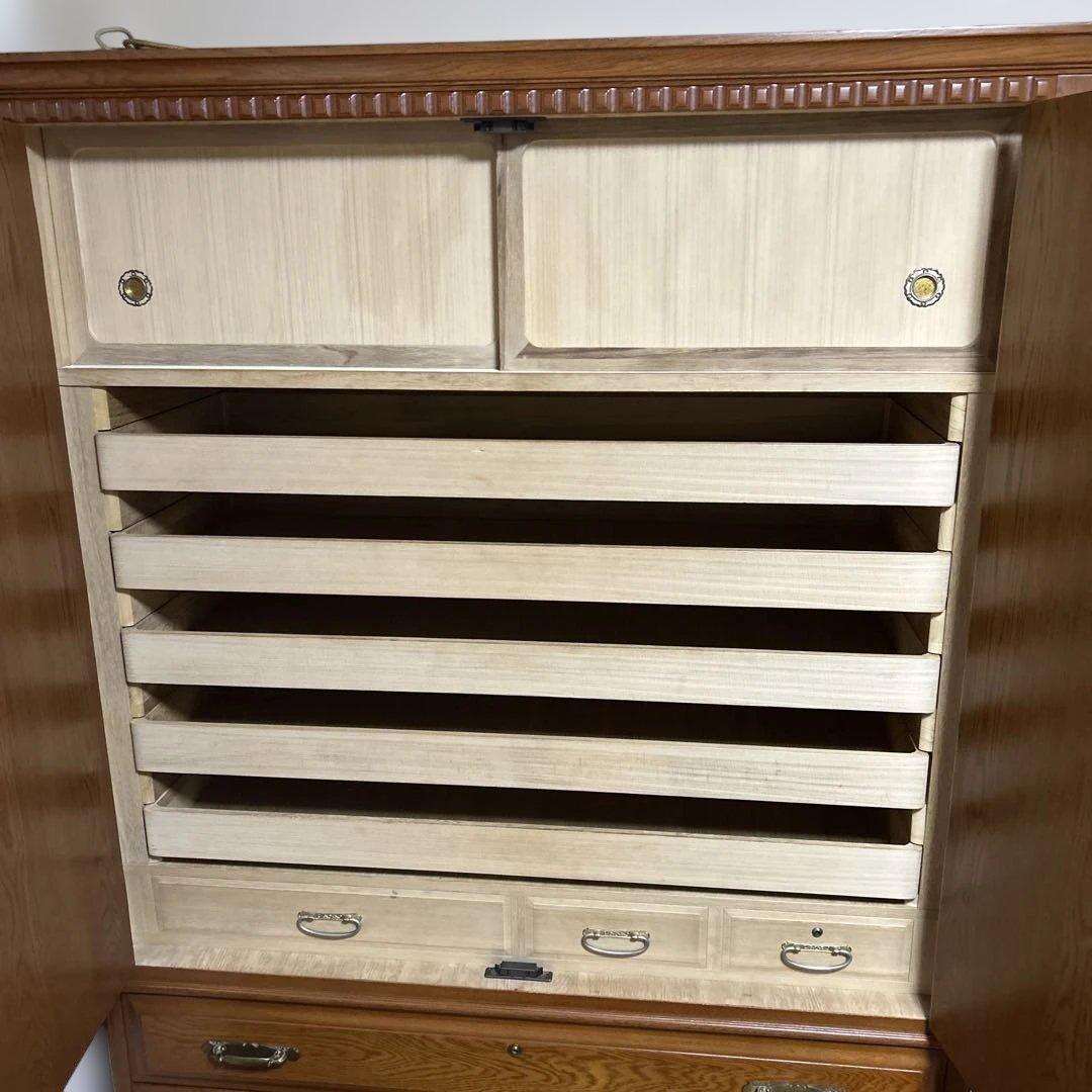 桐製家具 木目調タンス 引き出し付き　　 婚礼家具の中の和ダンス