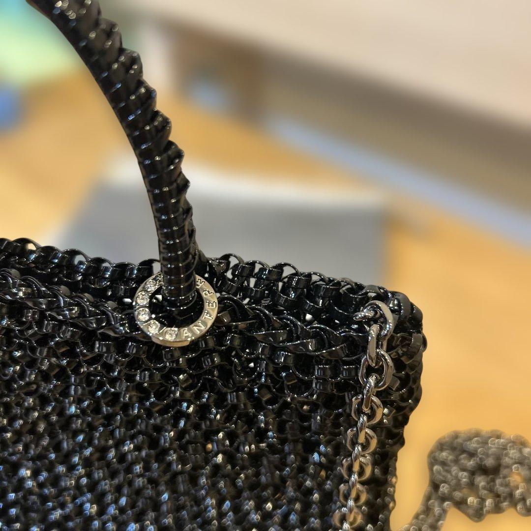 【未使用に近い】アンテプリマ ワイヤーバッグ ミニアトゥーラ エナメルブラック