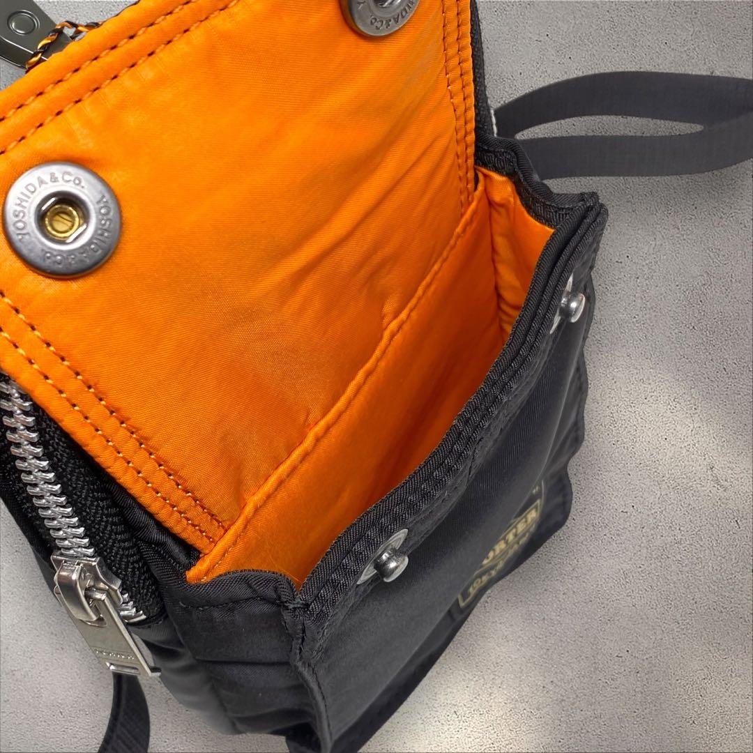 新品 PORTER タンカー モバイルポーチ ポーターブラック ポーチ 黒