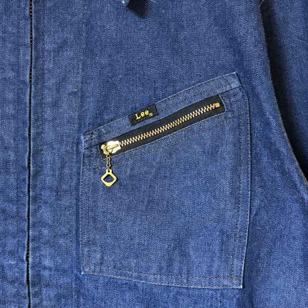 Lee 91-B デニムジャケット L 真紺 TALONジップ 猫目ボタン