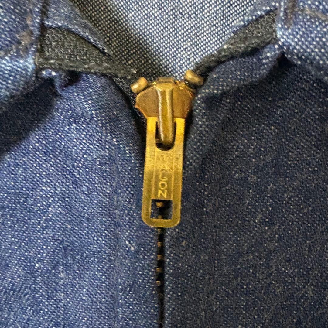 Lee 91-B デニムジャケット L 真紺 TALONジップ 猫目ボタン