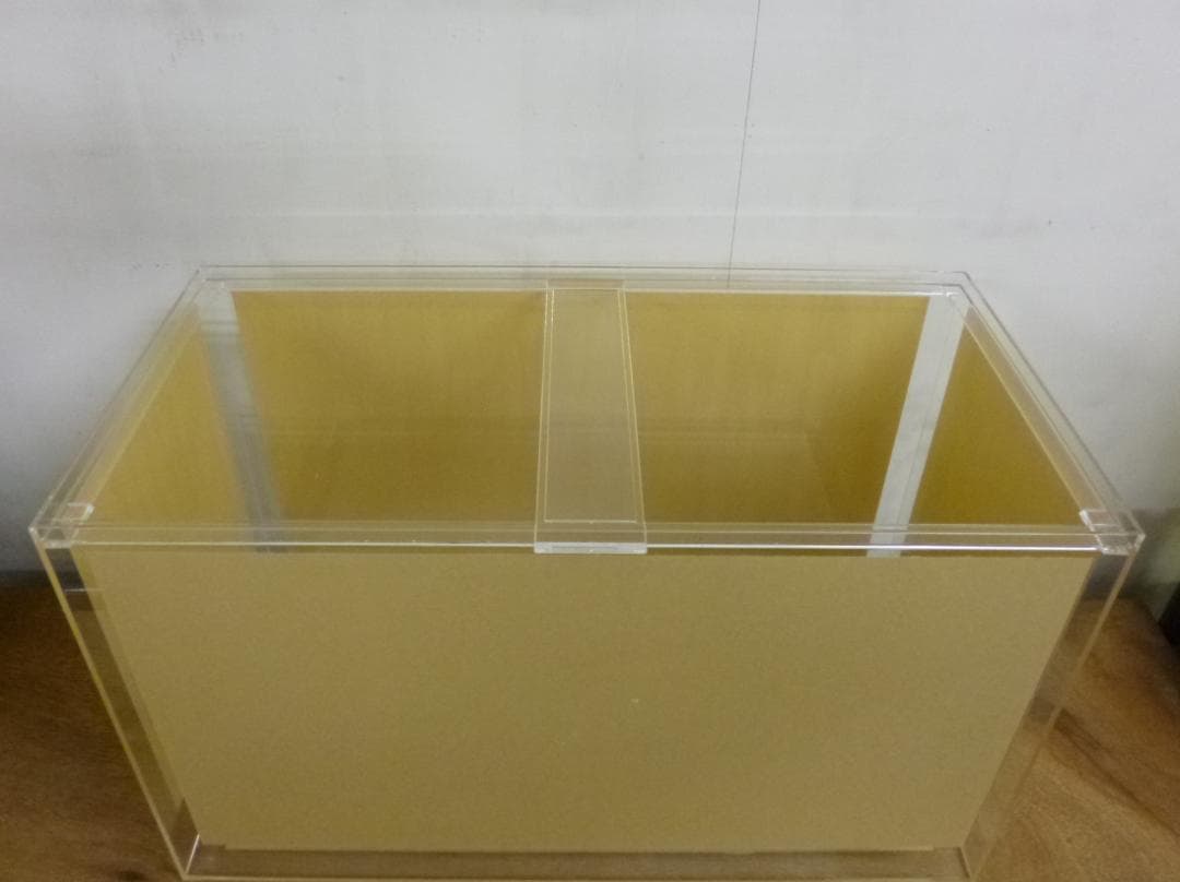新品 アクリル水槽 ６０Ｘ３０Ｘ３６ｃｍ(帯なし) 透明エンビフタ付セット