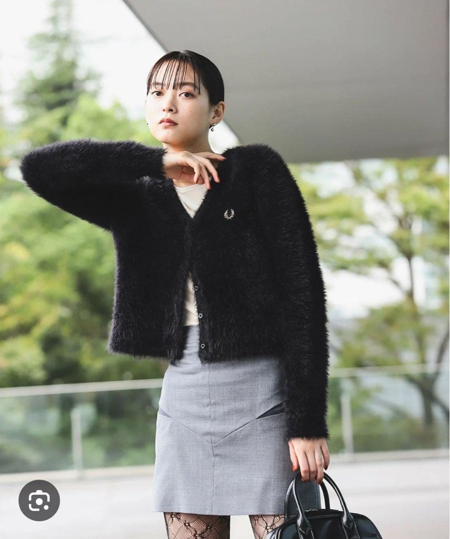 FRED PERRY×BEAMS シャギーカーディガン