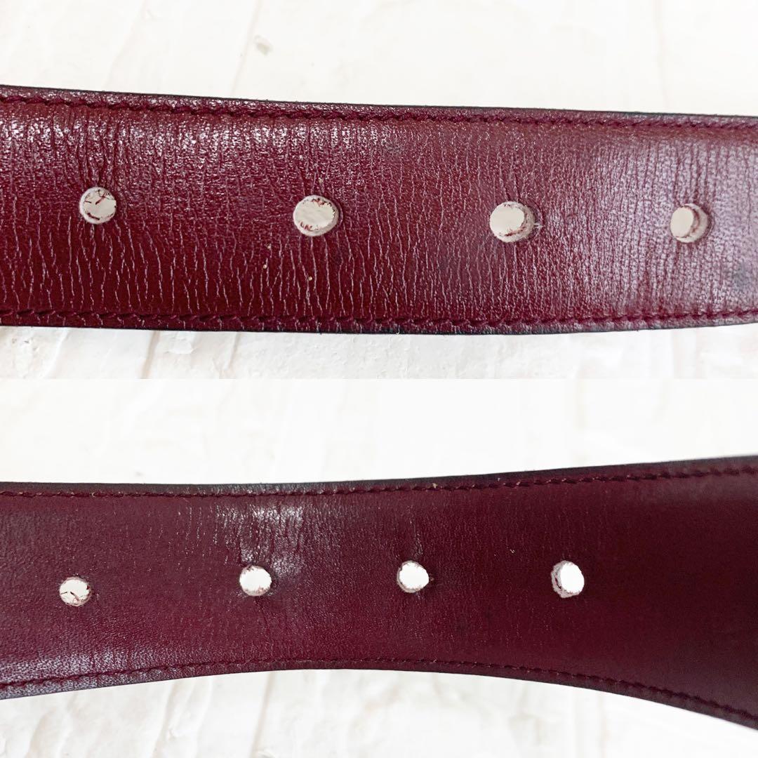 CELINE セリーヌ　ベルト　馬車　ボルドー