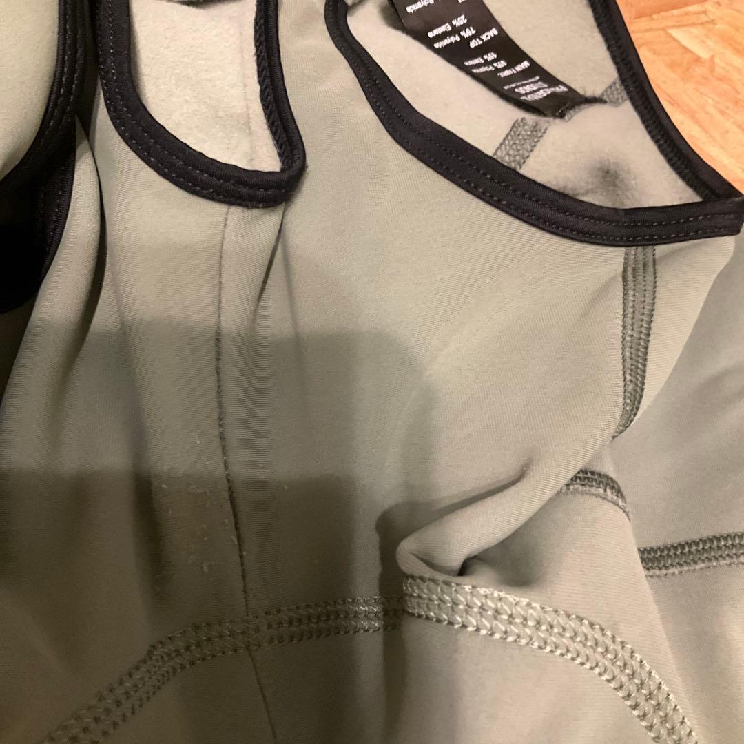 パスノーマルスタジオ Essential ビブニッカー オリーブ XS 裏起毛