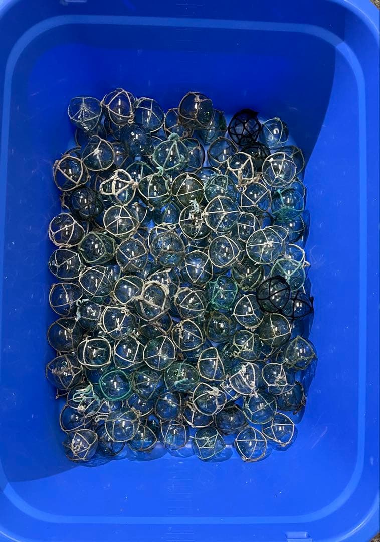 ガラス玉　浮き玉　漁具　100個　まとめ売り