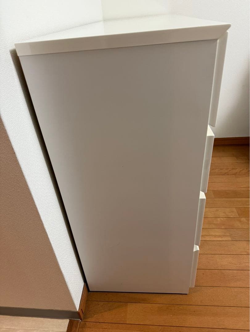 【あと2日！】ニトリ／ホワイト4段チェスト シンプル