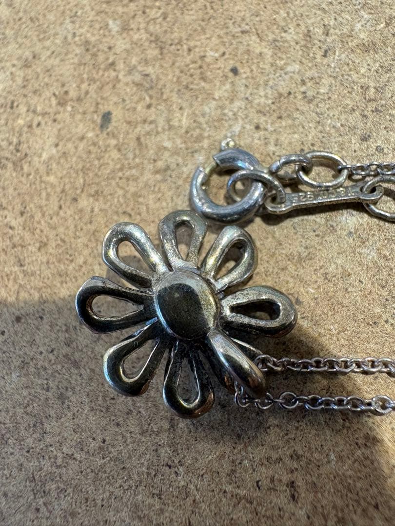 さ*の様 ティファニー　パロマ・ピカソ925.k18 シルバー 花モチーフ ネッ