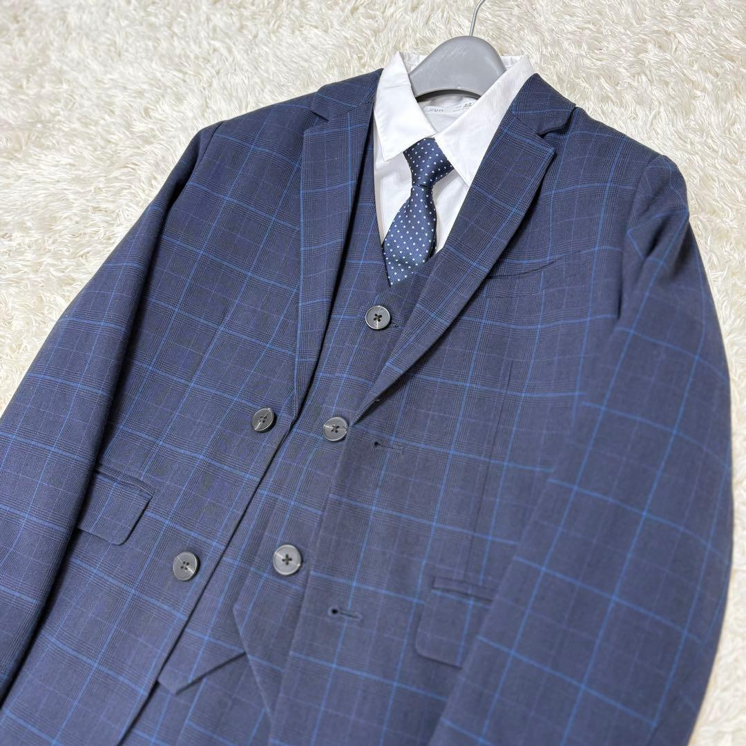 【未使用タグ付き】ZARA 男児フォーマルスーツ セットアップ 紺 134