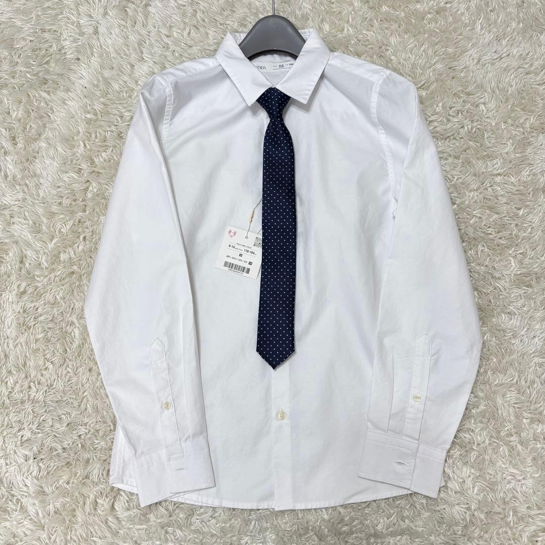 【未使用タグ付き】ZARA 男児フォーマルスーツ セットアップ 紺 134