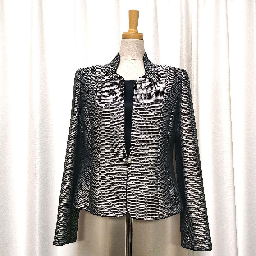 【美品】ユキコキミジマ 東京ソワール カラーフォーマルジャケット 9号