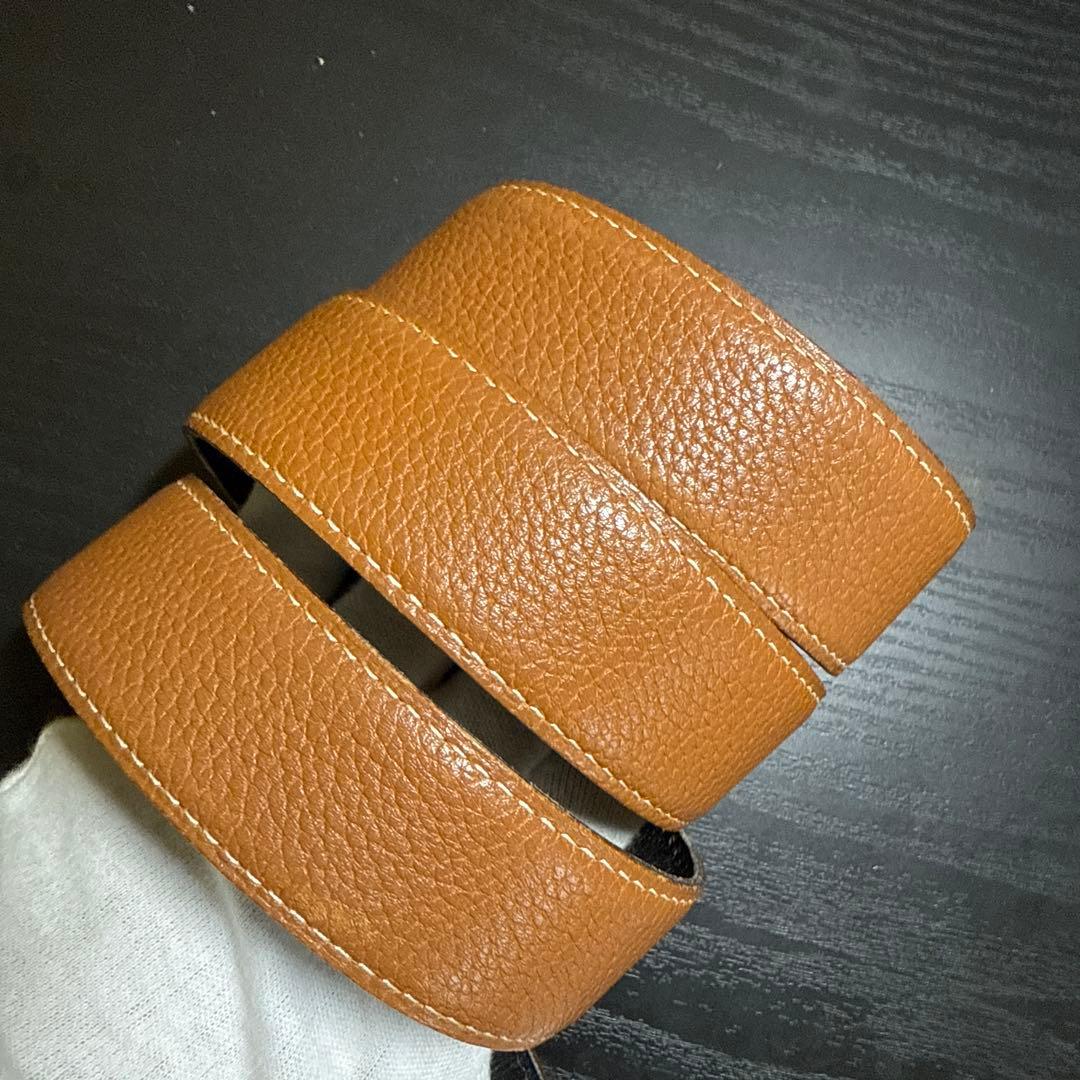 HERMES エルメスコンスタンスリバーシブルベルト75シルバーバックル　美品