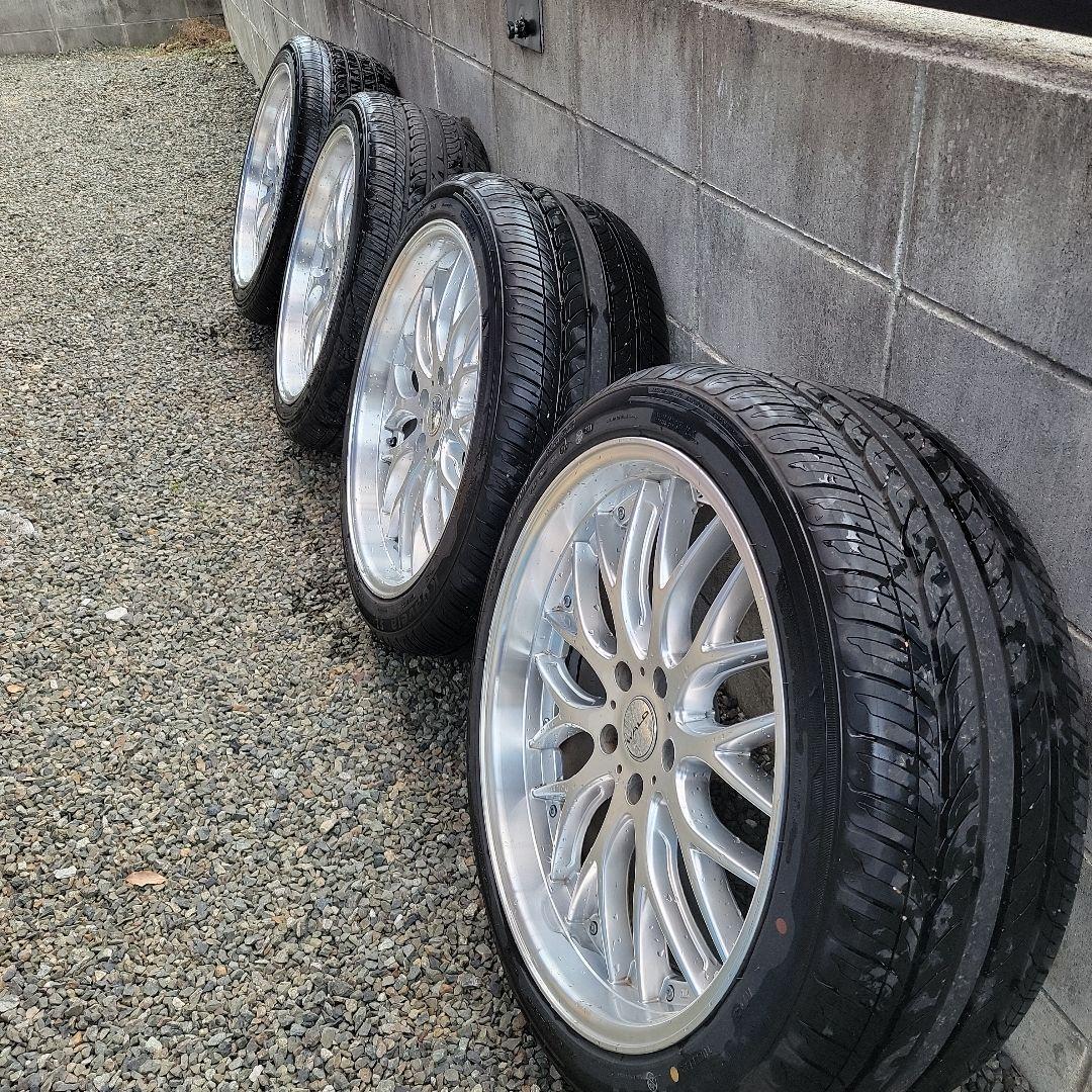 マルチフォルケッタ 20インチ 9j+38 ハイパーシルバー４本セット美品